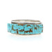 Alton Noriega Tohono Sterling Silver Turquoise Cuff Bracelet 6 1/2" - 925 Inlay