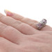 White Gold Amethyst Diamond Art Deco Bow Ring - 14k Modified Bow Tie