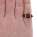 Yellow Gold Garnet Garnet Diamond Ring - 14k Emerald 6.35ctw Three-Stone
