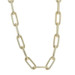 Yellow Gold Paperclip Chain Necklace 7 3/4" - 14k