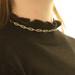 Yellow Gold Paperclip Chain Necklace 7 3/4" - 14k