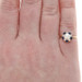 Yellow Gold Pearl Sapphire Diamond Ring - 14k .65ctw Flower