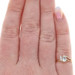 Yellow Gold Topaz Diamond Bypass Ring - 10k Oval .49ctw