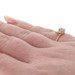 Yellow Gold Topaz Diamond Bypass Ring - 10k Oval .49ctw