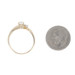 Yellow Gold Topaz Diamond Bypass Ring - 10k Oval .49ctw