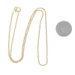 Yellow Gold Twisted Foxtail Chain Necklace 15 3/4" - 14k