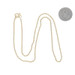 Yellow Gold Twisted Foxtail Chain Necklace 15 3/4" - 14k