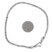 Sterling Silver Rectangular Bead Chain Men's Bracelet 8" - 925