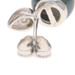 White Gold Cultured Tahitian Pearl Diamond Stud Earrings - 18k Beads Pierced