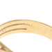 Yellow Gold Diamond Edwardian Serpents Three-Stone Band 14k Antique Snakes Ring
