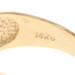 Yellow Gold Diamond Three-Stone Men's Ring - 14k Round Brilliant 1.02ctw
