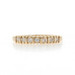 Yellow Gold Diamond Wedding Band - 14k Round Brilliant Ring