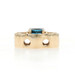 Yellow Gold Topaz Vintage slide charm Slide Pendant - 14k Round 1.00ct