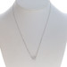 White Gold Diamond Halo Pendant Necklace - 14k Round 1.21ctw GIA Adjustable