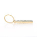 Yellow Gold Diamond Initial B Pendant -10k Baguette .50ctw Monogram Letter Bling