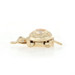 Yellow Gold Diamond Turtle Pendant - 14k Round Brilliant Reptile Moves