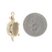 Yellow Gold Diamond Turtle Pendant - 14k Round Brilliant Reptile Moves