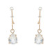 Yellow Gold Quartz Dangle Earrings - 10k Pear 1.64ctw Pierced