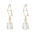 Yellow Gold Quartz Dangle Earrings - 10k Pear 1.64ctw Pierced