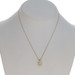 Yellow Gold Sapphire Solitaire Necklace 16" - 14k Oval 3.08ct