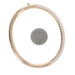 Roberto Coin Pave Diamond Bangle Bracelet 6 1/2" - Rose Gold 18k Round 4.88ctw