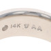 White Gold Diamond Men's Wedding Band - 14k Round Channel Set Seven-Stone Ring