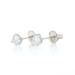 White Gold Diamond Stud Earrings - 14k Round Brilliant .57ctw Pierced