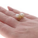 Yellow Gold Cultured Pearl Two-Stone Bypass Ring - 14k