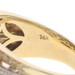 Yellow Gold Diamond Stripe Cocktail Band - 14k Single Cut Ring