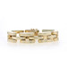 Yellow Gold Ribbed Link Bracelet 7 1/4" - 14k