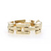 Yellow Gold Ribbed Link Bracelet 7 1/4" - 14k