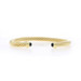 David Yurman 5mm Cable Cuff Tanzanite Bracelet 6 1/2" - Yellow Gold 18k Rd Cab