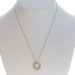 Gabriel & Co. Bujukan Diamond Necklace Yellow Gold 14k Rd.25ctw Halo Circle Trio