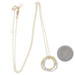 Gabriel & Co. Bujukan Diamond Necklace Yellow Gold 14k Rd.25ctw Halo Circle Trio