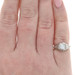 White Gold Diamond Art Deco Solitaire Ring - 14k Round .33ct Vintage Filigree