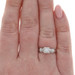White Gold Diamond Vintage Engagement Ring - 14k Round Brilliant .18ctw