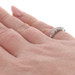 White Gold Diamond Vintage Wedding Band - 14k Single Cut .15ctw Ring