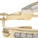 Yellow Gold Diamond Double Hoop Earrings -14k Round Brilliant & Baguette 1.00ctw