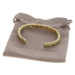 David Yurman Sculpted Cable Cuff Diamond Bracelet 6 1/4" YellowGold 18k Rd.50ctw