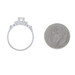 White Gold Diamond Vintage Engagement Ring - 14k Round Brilliant