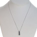White Gold Sapphire Diamond Graduated Journey Pendant Necklace 18" - 14k Round