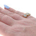 Yellow Gold Australian Opal Vintage Three-Stone Ring 14k Oval Cabochon .90ctw