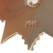 Yellow Gold Diamond Art Deco Star Solitaire Pendant 14k Euro .40ct Vintage