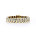 Yellow Gold Diamond Link Bracelet 7" - 14k Single Cut