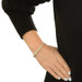 Yellow Gold Diamond Link Bracelet 7" - 14k Single Cut