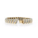Yellow Gold Diamond Link Bracelet 7" - 14k Single Cut
