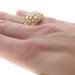 Yellow Gold Diamond Nugget Men's Ring - 14k Round Brilliant 1.54ctw