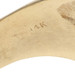 Yellow Gold Diamond Nugget Men's Ring - 14k Round Brilliant 1.54ctw