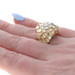 Yellow Gold Diamond Nugget Men's Ring - 14k Round Brilliant 1.54ctw