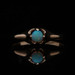 Yellow Gold Opal Edwardian Solitaire Ring - 10k Round Cabochon Antique